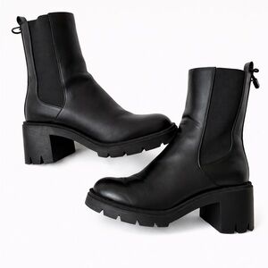 ZARA Block Heel Chelsea Boots (9)